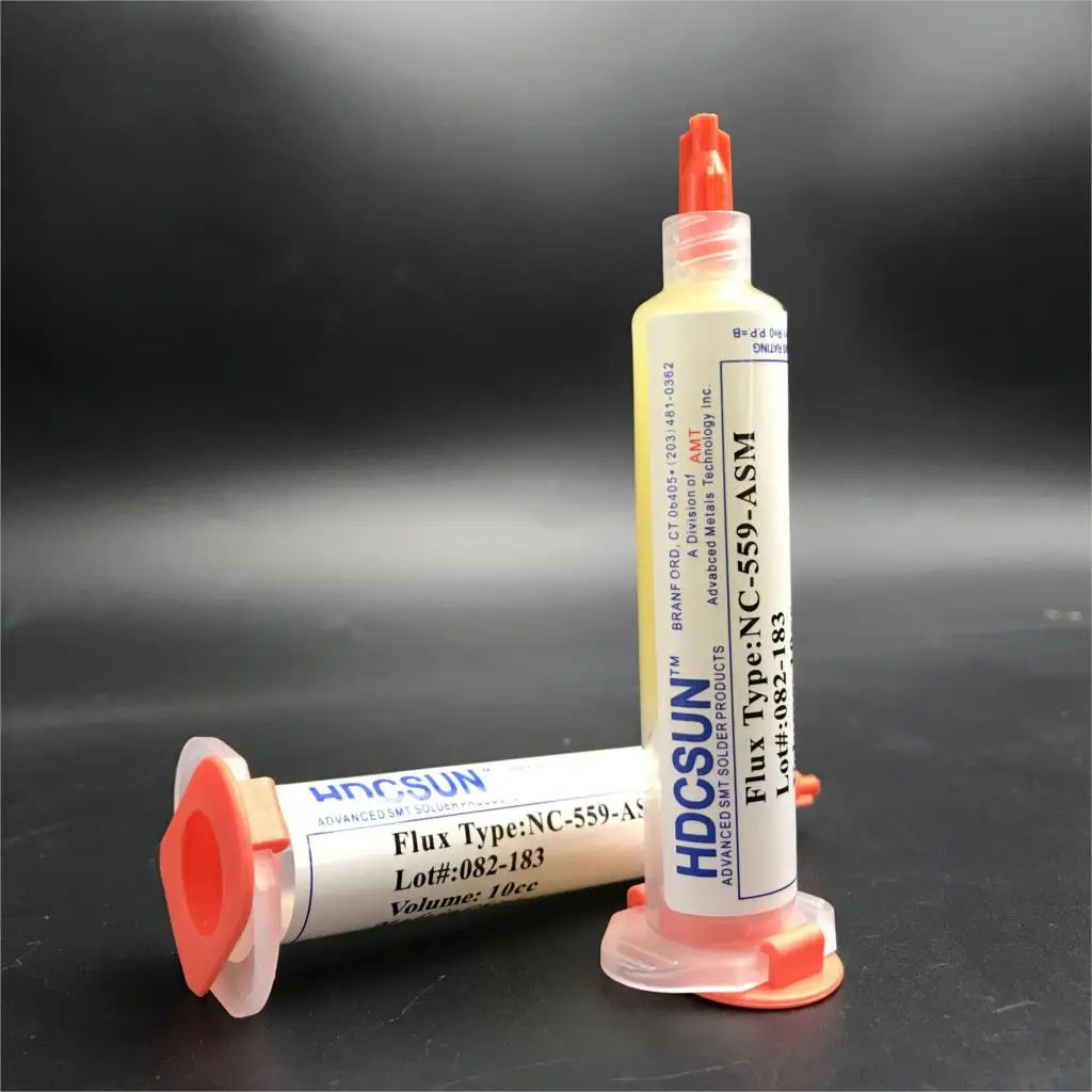 

Free shipping 10cc PCB Syringe Solder Paste NC-559-ASM BGA Advanced Solder Paste Welding Soldering Oil Flux Grease