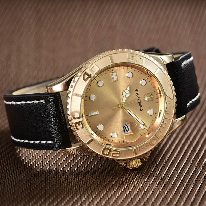 Relógio de Quartzo dos Homens Marca de Luxo Relógio dos Homens de Negócios Relógio de Pulso Southberg Papel Moda Relógios Relógio Masculino Hodinky Top