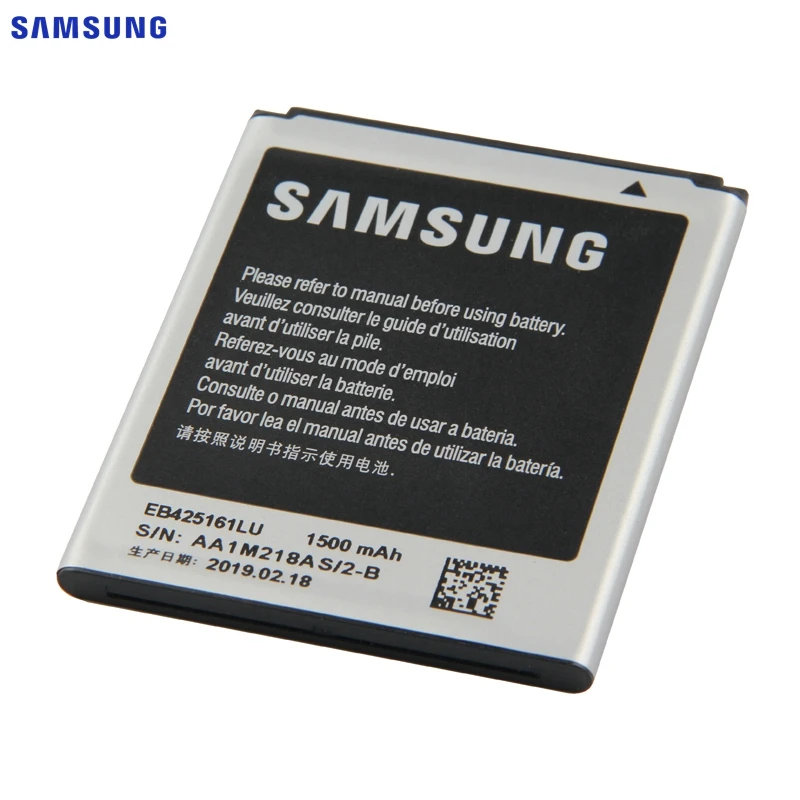 SAMSUNG аккумулятор EB425161LU для Samsung GT-S7562L S7560 S7566 S7568 S7572 S7580 i8190 I739 I8160 S7582 SM-J105H J1 мини