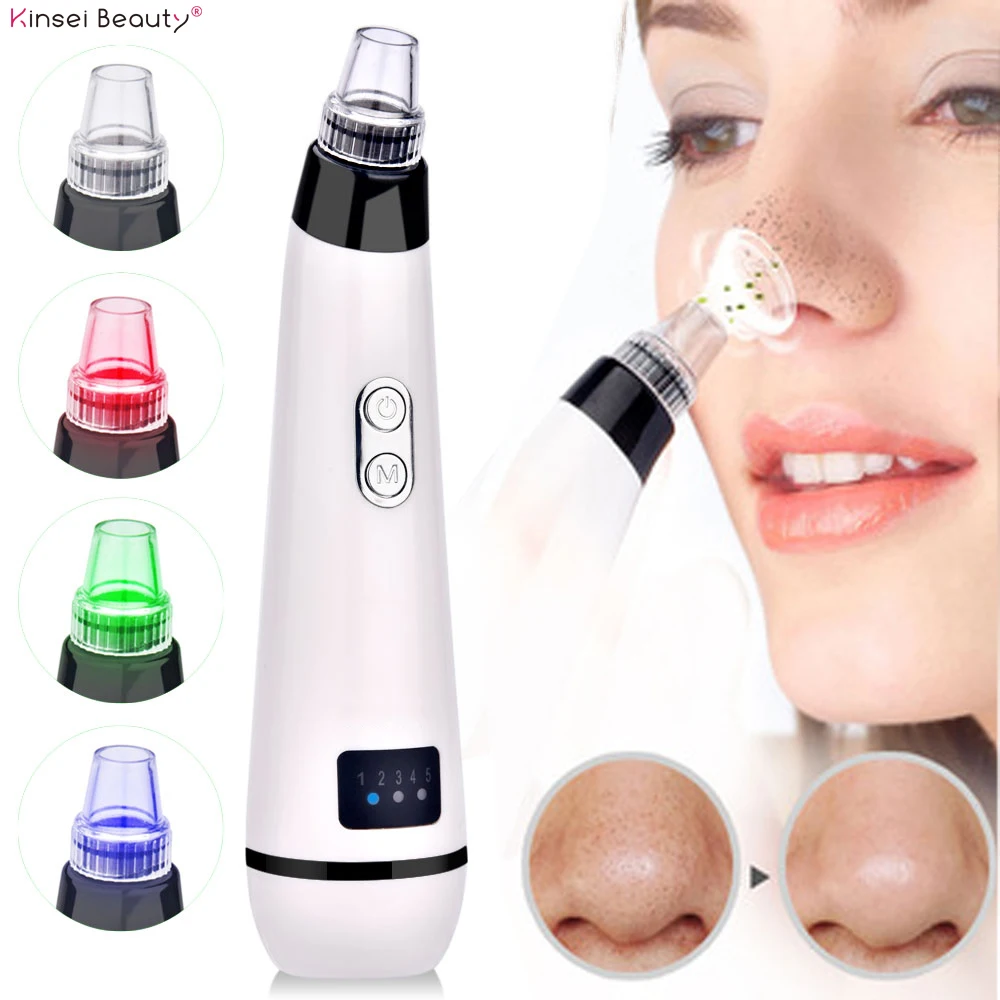 

Electric Pore Cleaner Vacuum Blackhead Remover Tool Pimples Acne Comedo Vacuum Suction Machine for Face Clean Light Therapy Care