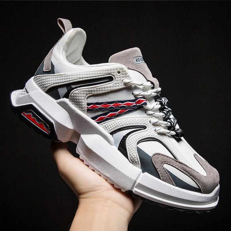 

2019 Seller High Quality Sport Shoes Breathable Sneakers Men Wear Resistant Walking Sport Shoes Men Soft Sole Running Shoes