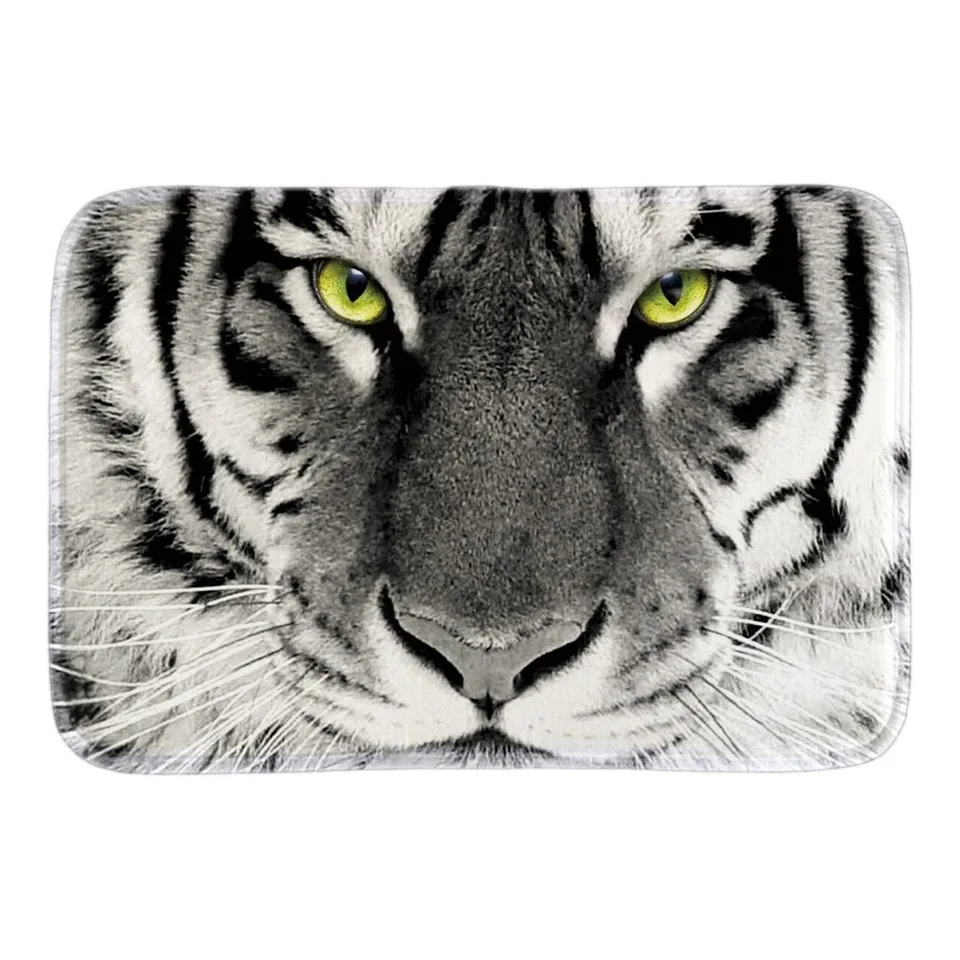 The White Tiger Decor Doormat Cute Rubber Animals Door Mats Soft Lightness Bathroom Floor Mat Short Plush Fabric Home Door Mats Animal Door Mat Home Door Matdoor Mat Aliexpress