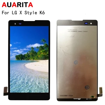 

1pcs LCD For LG X Style K6 LGK6 LCD Display Touch panel Screen front glass Digitizer with frame Assembly for LGK6 replacement
