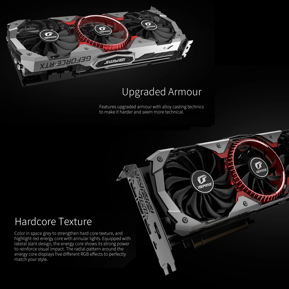 Красочная графическая карта GeForce RTX 2080 Advanced OC 256 Bit GDDR6 8G для Nvidia GPU игровая видеокарта GDDR6 8GB 6+ 8 pin