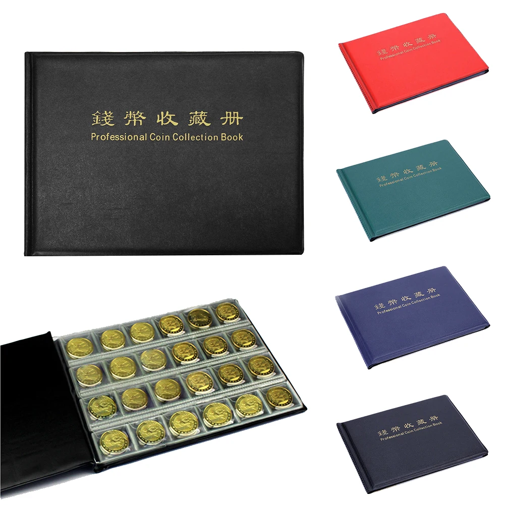 

New Solid Color Transparent Grid Coin Penny Money Versatile Practical Collection Book 240 Album Collecting Folder Holder