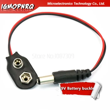 

10PCS Experimental 9V Battery buckle 10cm Snap Cable to DC 9V Clip Male Line Battery Adapter For R3 DIY Jack Connector