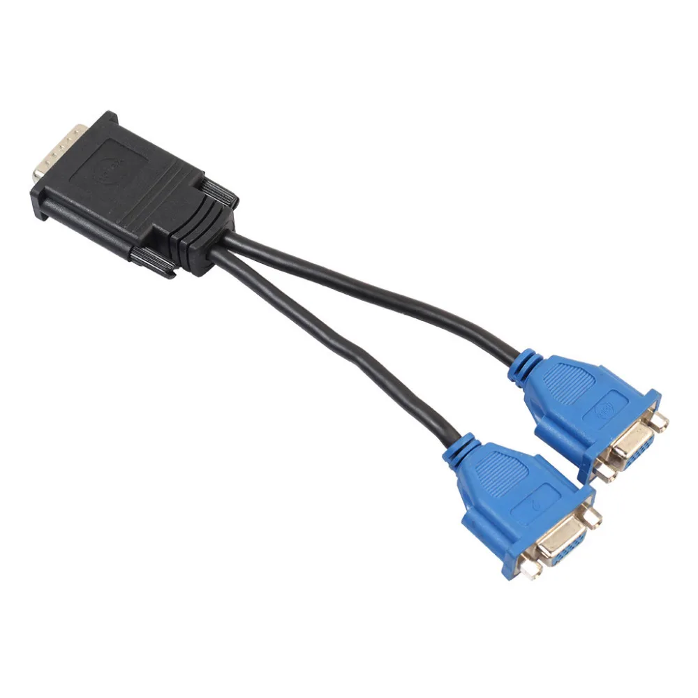 

DMS59 DVI Male to Female 2 x VGA DMS-59 Pin Video Monitor Splitter N.26