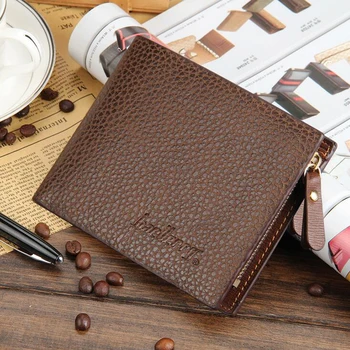 

New Arrival Men Wallet Tartan Design Multifunctional Zipper Purse Short Style Closure Fashion Handbag Money Bag