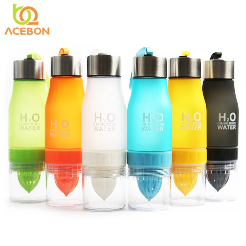 

Xmas Gift 650ml Infuser Water Bottle plastic Fruit infusion Kids Drink Outdoor Sports bottle Juice lemon Portable Kettle ACEBON