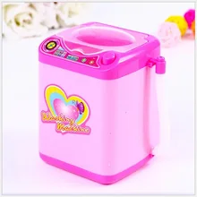 Мини-щетка для макияжа, электрическая розовая стиральная машина, игрушки для ролевых игр, детские игрушки, детская мебель, игрушки, подарок на день детей