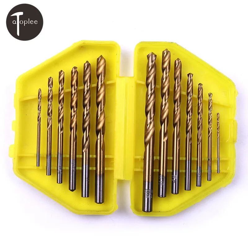 13PCS HSS Metric System Durable Titanium Quick Change Twist Drill Bits