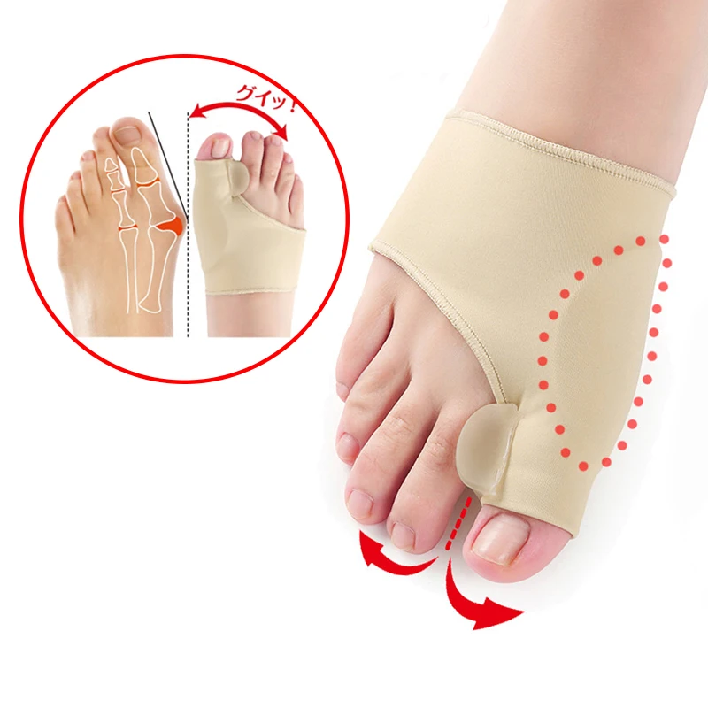 Hallux вальгусной борион корректор ортопедический разделитель пальцев Bone Thumb Adjuster Brace педикюр носки для девочек уход для ног, разглаживание