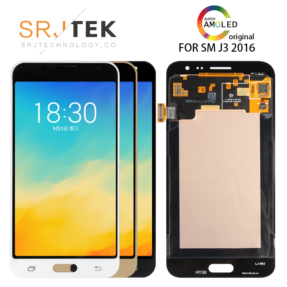 Оригинал 5 0 SUPER AMOLED для SAMSUNG Galaxy J3 2016 J320 J320F J320FN ЖК-дисплей сенсорный экран