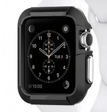 Защитный легкий защитный чехол в стиле брони для Apple Watch SE Series 6 5 4 3 Чехол PC Бампер