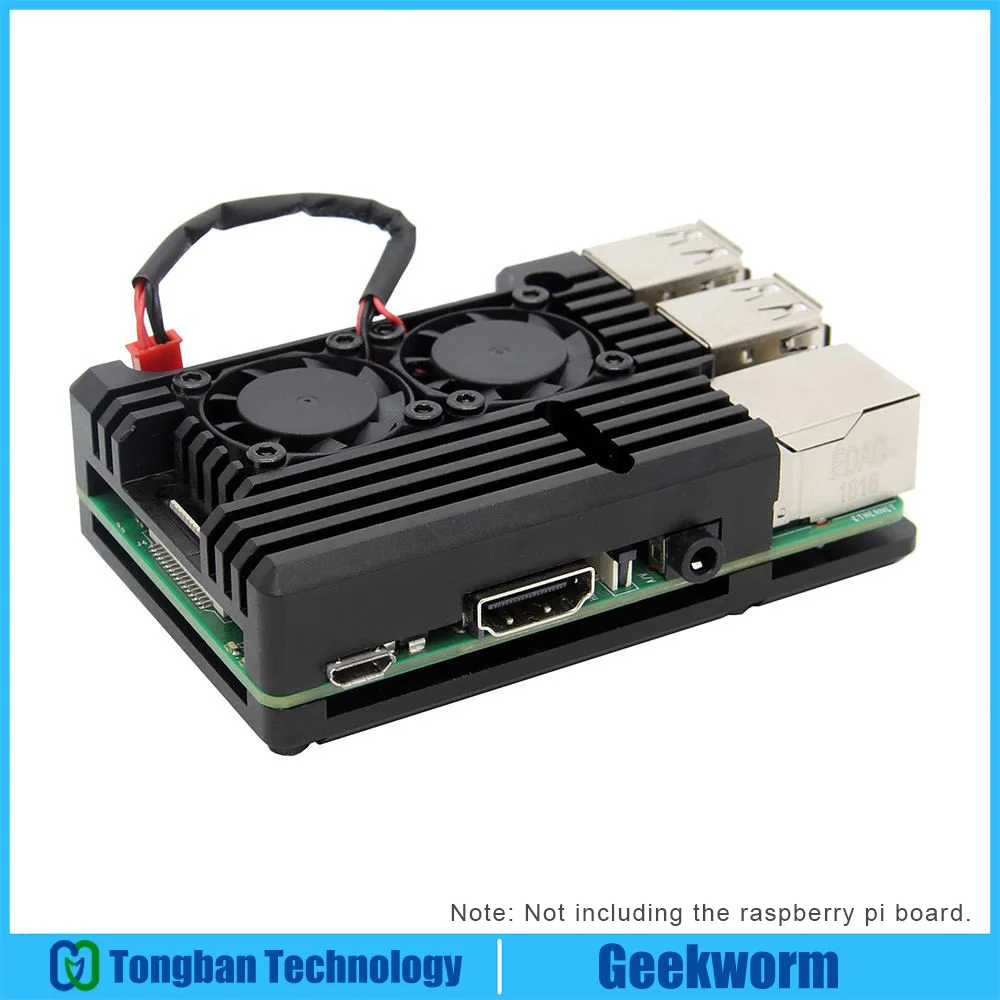 

Raspberry Pi 4 / 3B+/ 3B Armor Aluminum Alloy Case Protective Shell Metal Enclosure For Raspberry Pi 4 Model B/ 3 B+(plus)/3B/2B