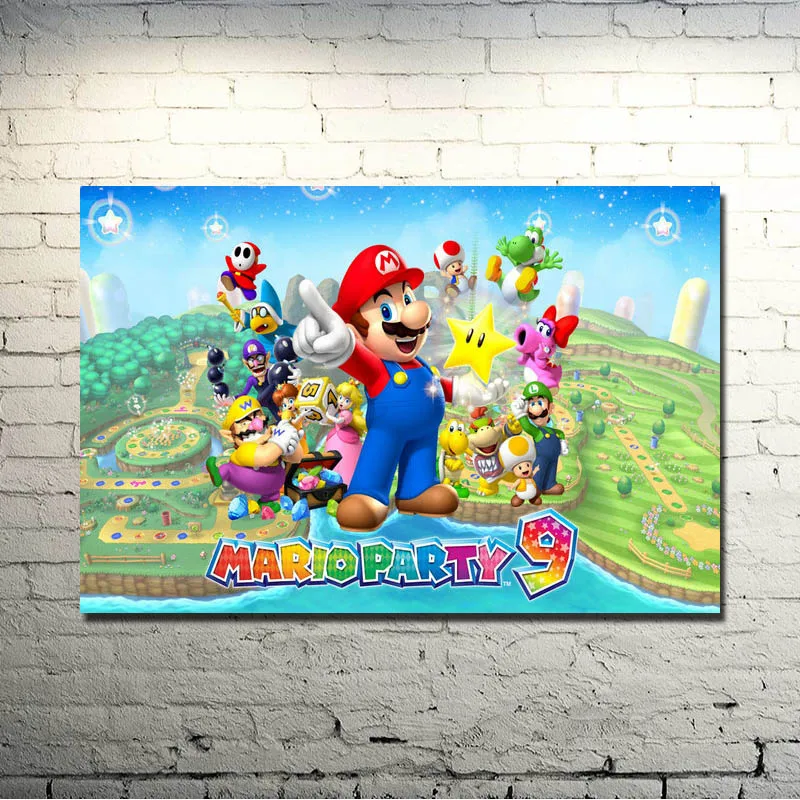 Super Mario Odyssey Game Art Silk Canvas Poster 16x16 24x24 inches