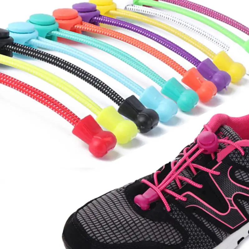 No Tie Lazy Shoe Laces Elastic Lock System Runners Athletes Shoe