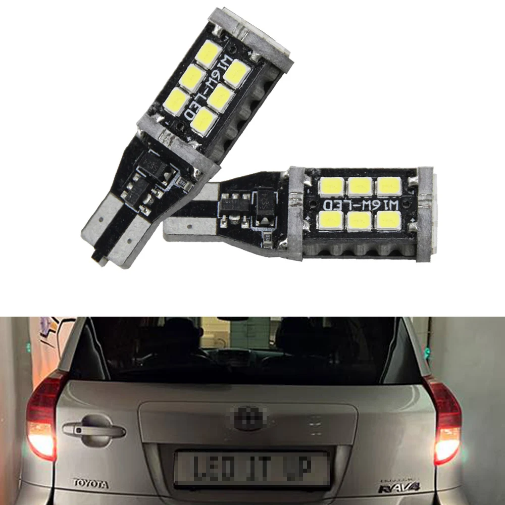 

2x Canbus T15 W16W LED Bulbs Reverse Lights 2835SMD Car LED Back Up Rear Lamp For Toyota RAV4 3rd. Gen. XA30 NonFL (2008)