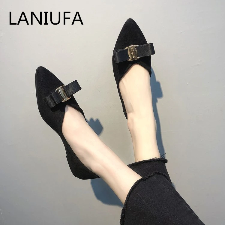 

women casual Flats Ballet dancing shoes New Spring women Oxfords Loafers Slip-On Pointed Toe Boat Shoes women mujer zapatos #090
