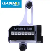 Leadbike Bicycle Accessories New 14 LED Motorcycle Cycling Bike Wheel Light Signal Tire Spoke Light 30 Changes for Cycling