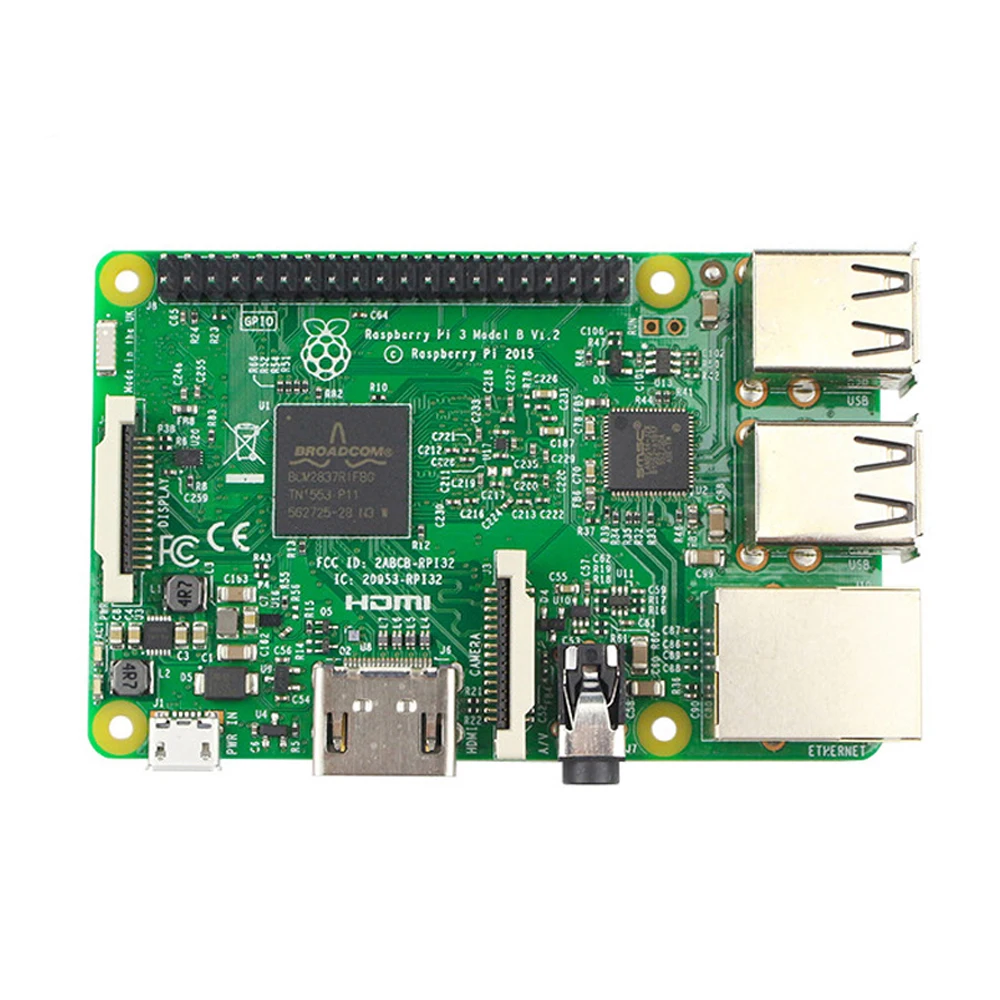 Raspberry pi 3 Model b стартовый набор-pi 3 плата/pi 3 Чехол/ЕС разъем питания/с логотипом радиаторы pi3 b/pi 3b с wifi bluetooth