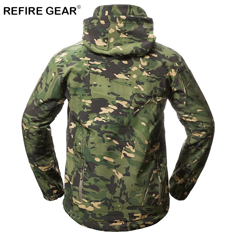 ReFire Gear уличная куртка с мягкой оболочкой Мужская водонепроницаемая флисовая