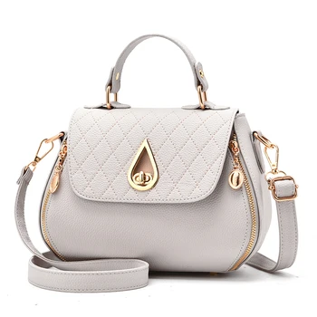 

New Women Pu Leather Shoulder Bag Simple Shell Bag Fashion Small Handbag Solid Color Messenger Bag
