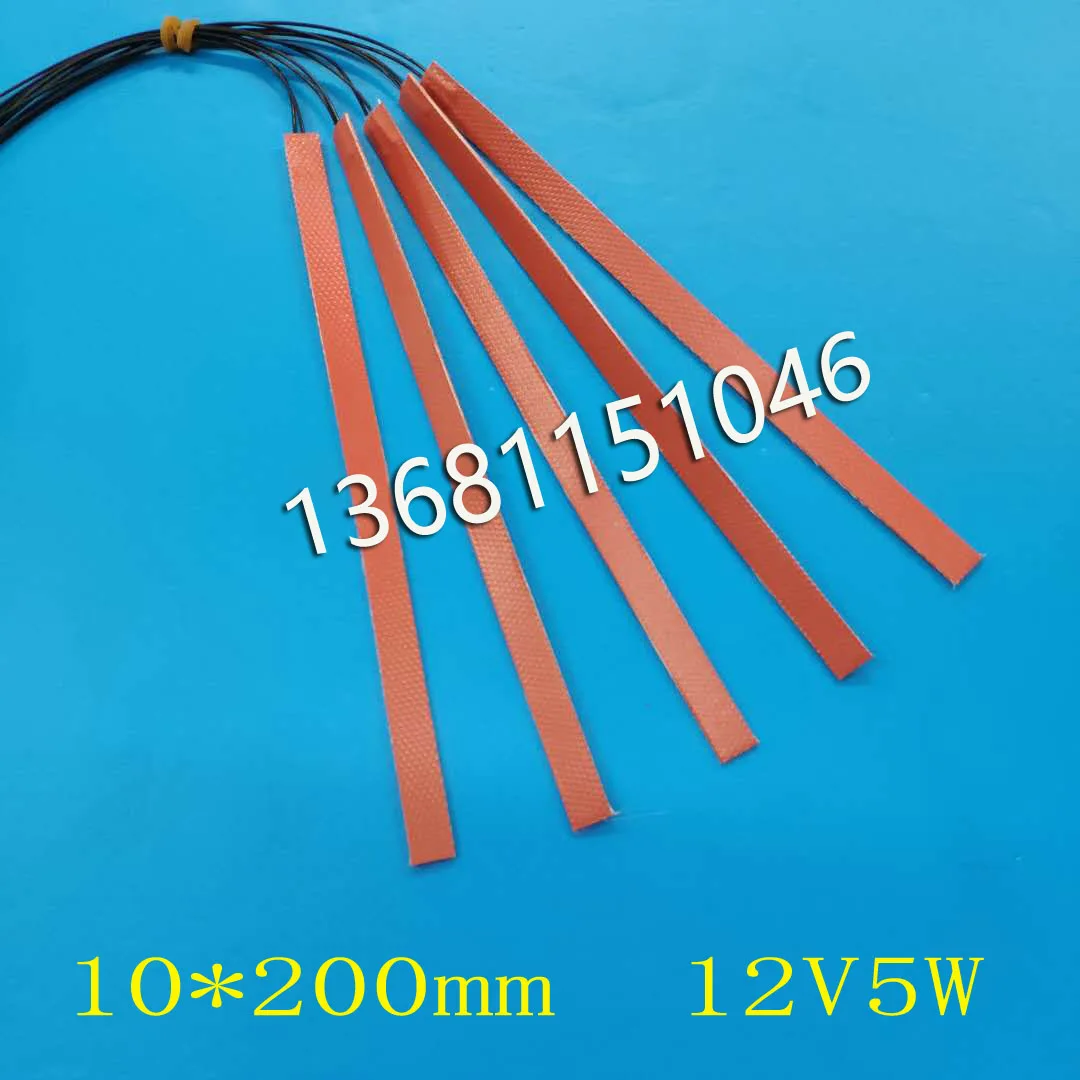 

Silicone Rubber for Low Temperature Heating Bar Heating Sheet at 0*200 Mm 12V5W 90 Plus or Minus 10 Centigrade