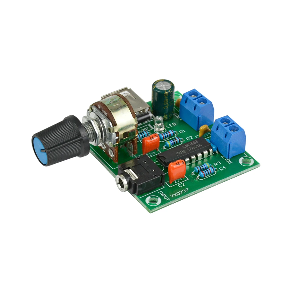 

5V USB Supply Power New Mini Power Amplifier Board 5W*2 HIFI Two-channel PM CM2038 Audio Amplifier