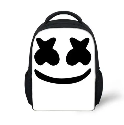 Marshmello дети рюкзак обувь для девочек Дети Backbag 13 дюймов Сумка повседневное школьная Mochila Feminina шлем сумка диджея