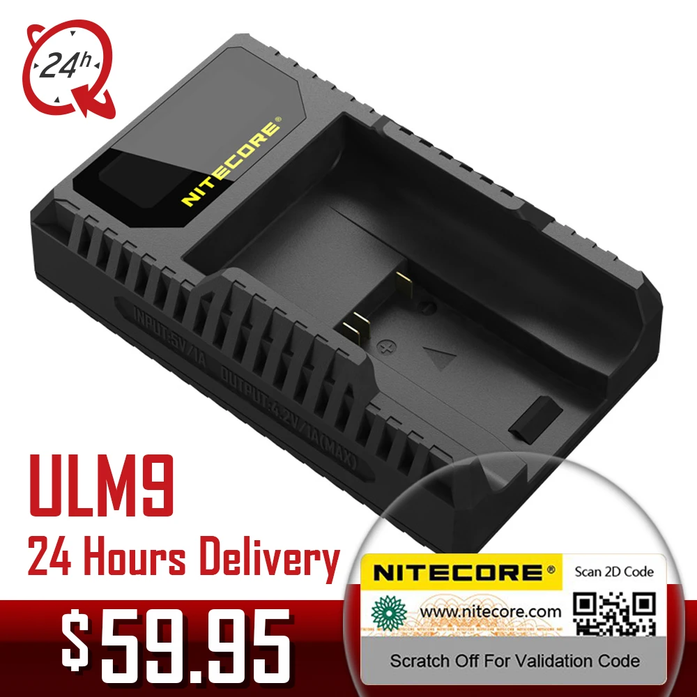 Nitecore ULM9 USB зарядное устройство для Leica BLI-312 батареи Leica камера BM8 M8 M8.2 M9 M9-P M-E