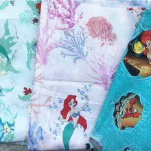 100*110 см океан Русалка Принцесса хлопок ткань детская подушка одежда/Diy ручной работы дизайнерское постельное белье домашний кошелек из ткани одеяло