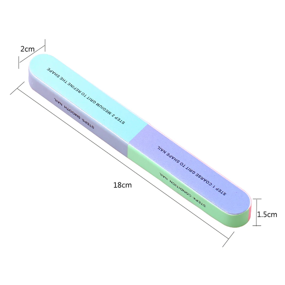ROHWXY 1/3 шт. Шлифовальная Пилка Для песка шестисторонняя файл полировки инструмент для маникюра Инструменты Пилочки для ногтей гель для ногтей маникюрный набор инструментов