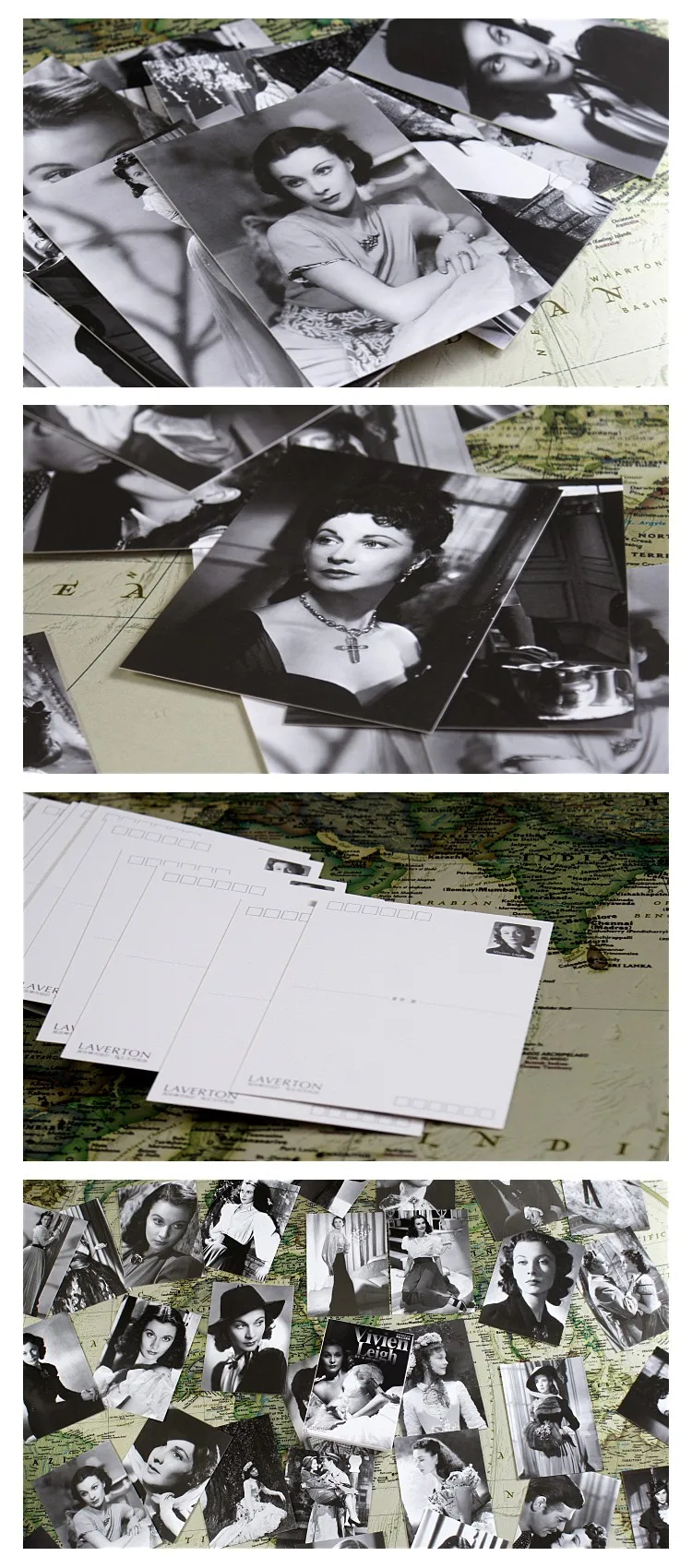 30 листов/партия Vivien Leigh открытка/поздравительная открытка/открытка с пожеланиями/модный подарок