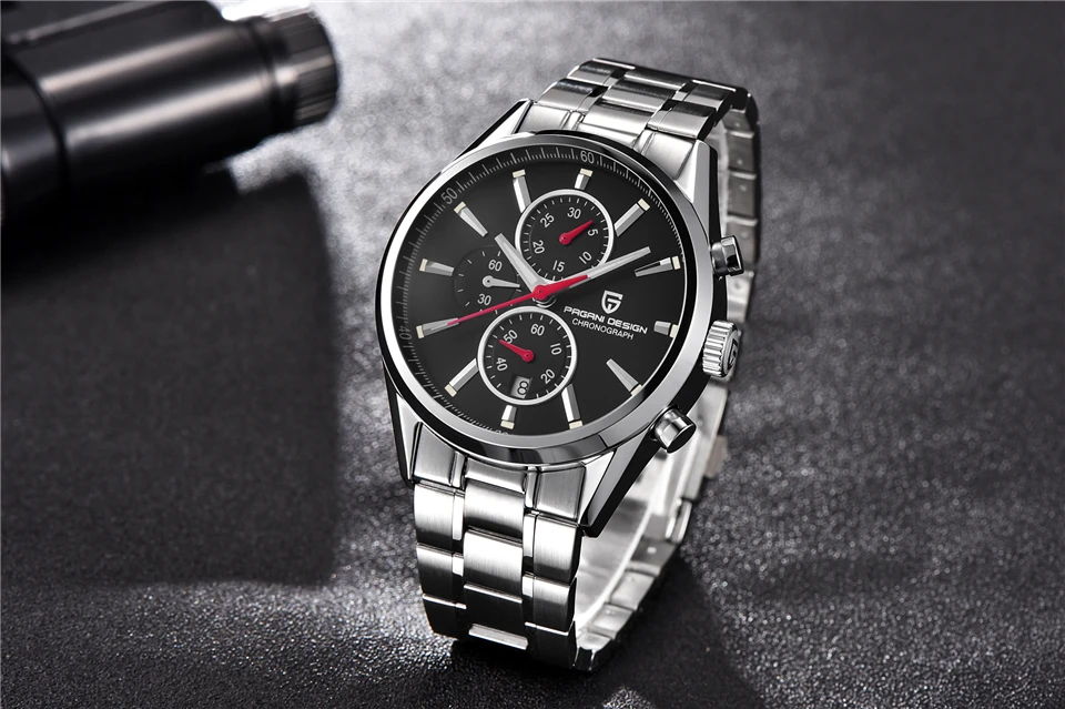 Relogio Masculino PAGANI дизайнерские водонепроницаемые военные часы мужские роскошные Брендовые Часы из нержавеющей стали с хронографом спортивные наручные часы