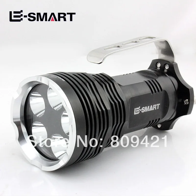Clearance WholeSale 10sets/lot 5 x Cree XML-T6 led flashlight rechargeable searchlight long-range hunting Torches + 4 x Battery + Charger 0