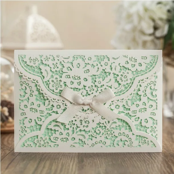 Mint-White-Flower-Wedding-Invitation-Envelope-Ribbon-Laser-Cut-Bridal-Shower-Invitation-Unique-Save-the-Date.jpg_640x640