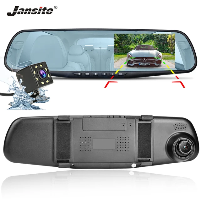 Cheap Jansite 4.3inch Car DVR Dual Lens Car Camera Video Recorder Rearview mirror with 8 light Rear camera Dash cam Auto Registrators Cheap Jansite 4.3inch Car DVR Dual Lens Car Camera Video Recorder Rearview mirror with 8 light Rear camera Dash cam Auto Registrators