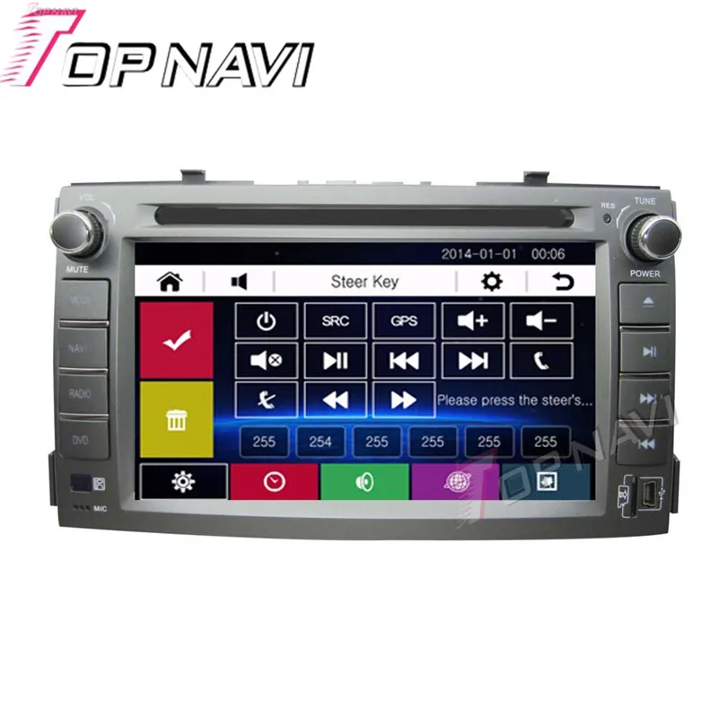 Topnavi 6," автомобильный DVD gps для KIA Soul 2012-Автомобильный радио мультимедиа аудио стерео в тире, Wince система