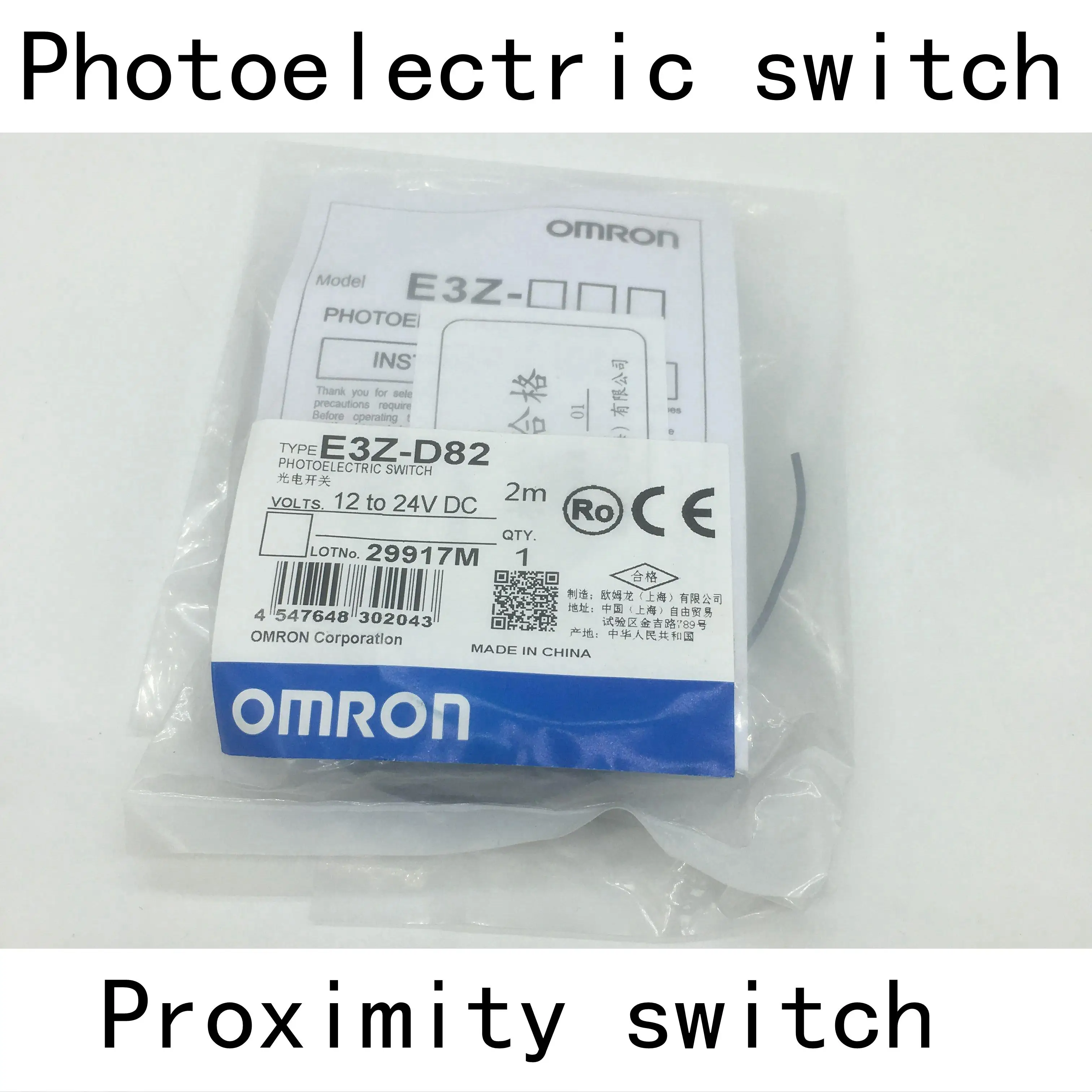 OMRON Proximity Photoelectric switch sensor E3Z-D61 E3Z-D62 E3Z-R61 E3Z-R81 E3Z-D81 E3Z-D82 E3Z-T61 E3Z-T81 E3ZG-D61-S E3ZG-D62
