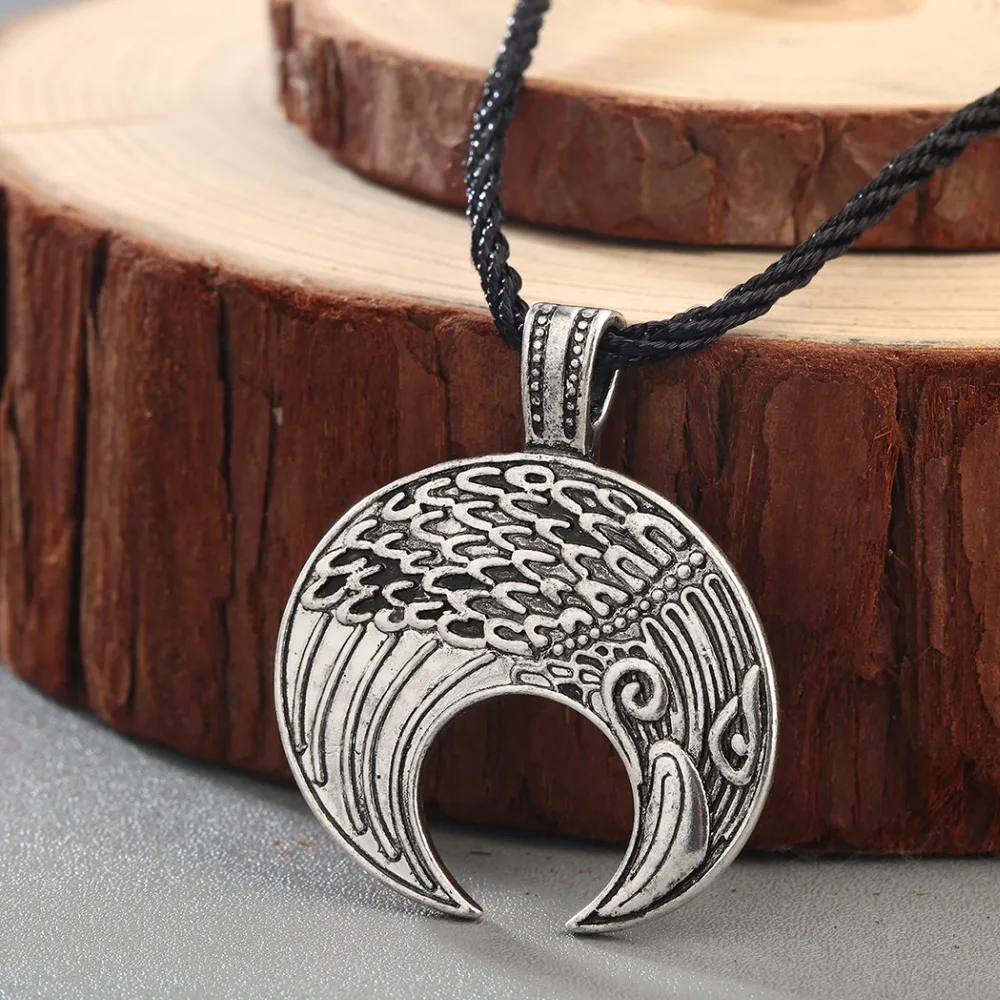 

CHENGXUN Retro Animal Pendant Raven Necklace Men Viking Amulet Norse Slavic Jewelry Vintage Charm Necklace for Best Friends