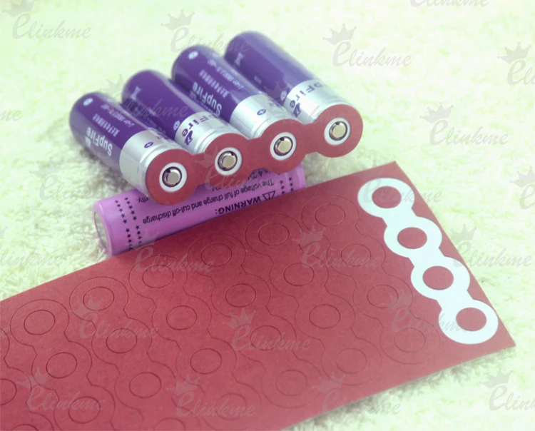 30pcs cardboard 4x 18650 battery Insulators Electrical Insulating