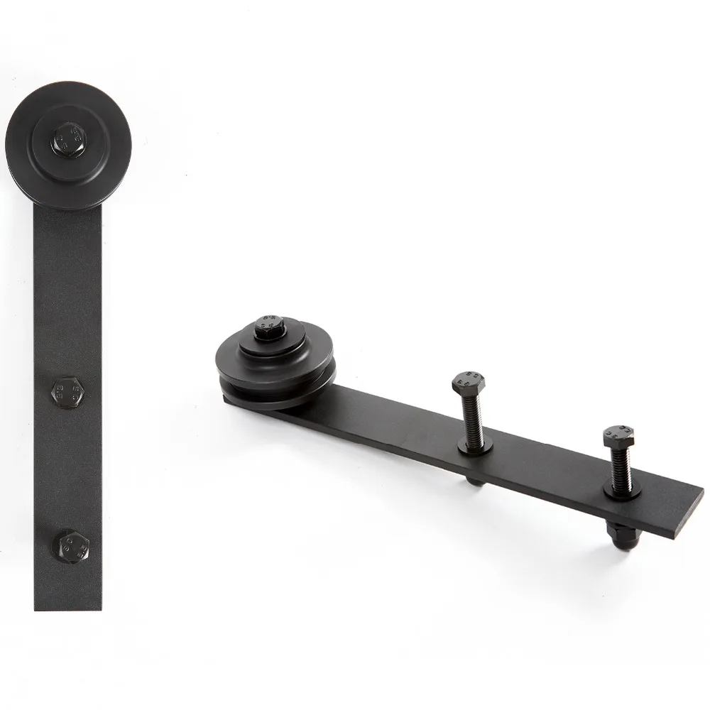 4.9 футов/6 6 футов/8 футов углеродистая сталь черный цвет|sliding barn door hardware|barn hardwaredoor
