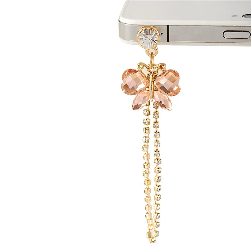 TURATA Универсальный 3,5 мм Бабочка Алмазная Пылезащитная заглушка Аксессуары для мобильных телефонов гаджеты затычки для наушников для iPhone 7 6 6S 5 5S