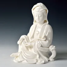 Dai yutang гуаньин Бодхисаттва статуи Dehua керамические изделия/енот Ruyi Kwan-Yin D02-109