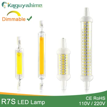 

Kaguyahime LED R7s COB Lamp 110V 220V 78mm 118mm 135mm Dimmable Lamp Bulb SMD 2835 Replace Halogen Light LED R7S Spotlight Bulb