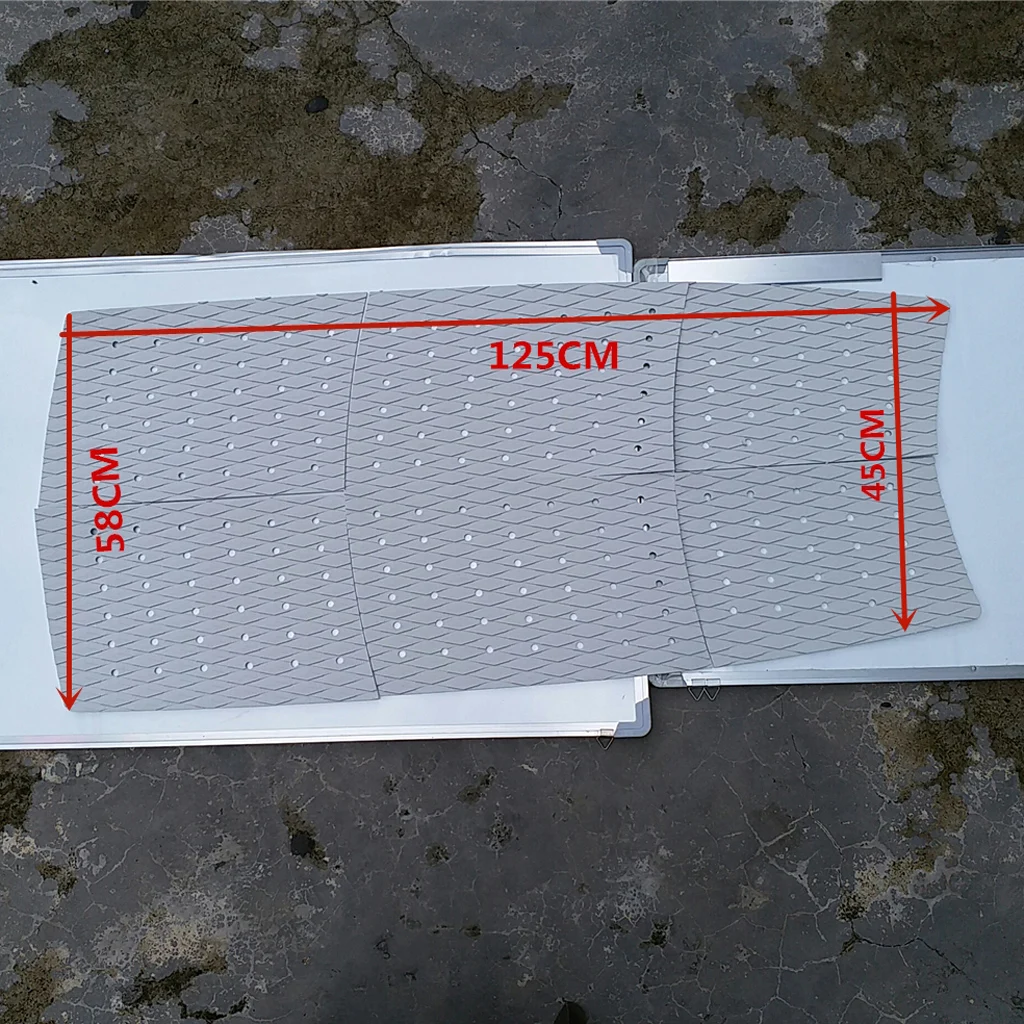6pcs 3mm Adhesive EVA Traction Pad Tail Deck Pads for Surfboard Longboard Kiteboard Outdoor Water Sports Surfing Deck Grip Mat