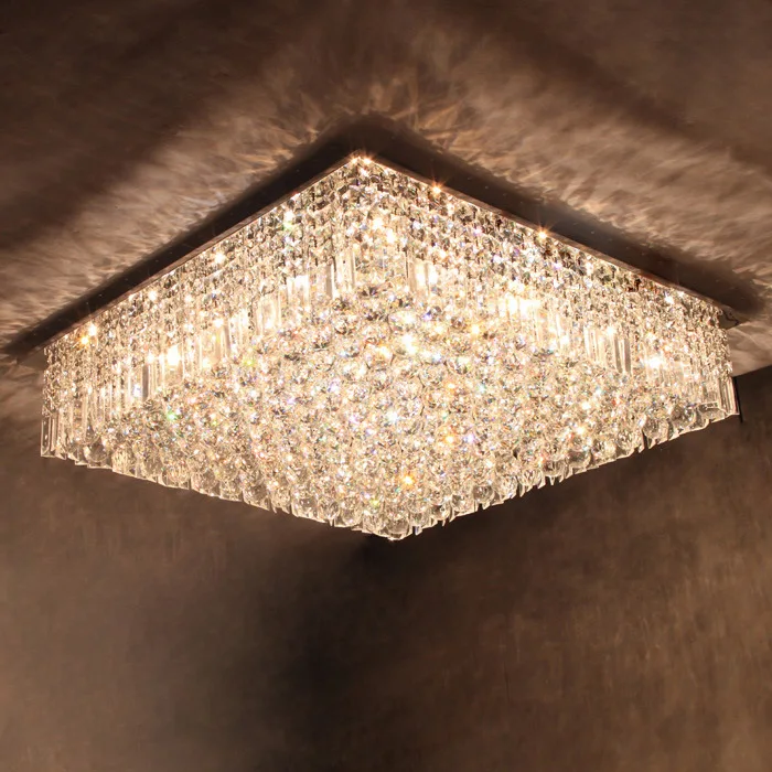 Led Lighting Embedded Installation K9 Crystal Chandelier Simple