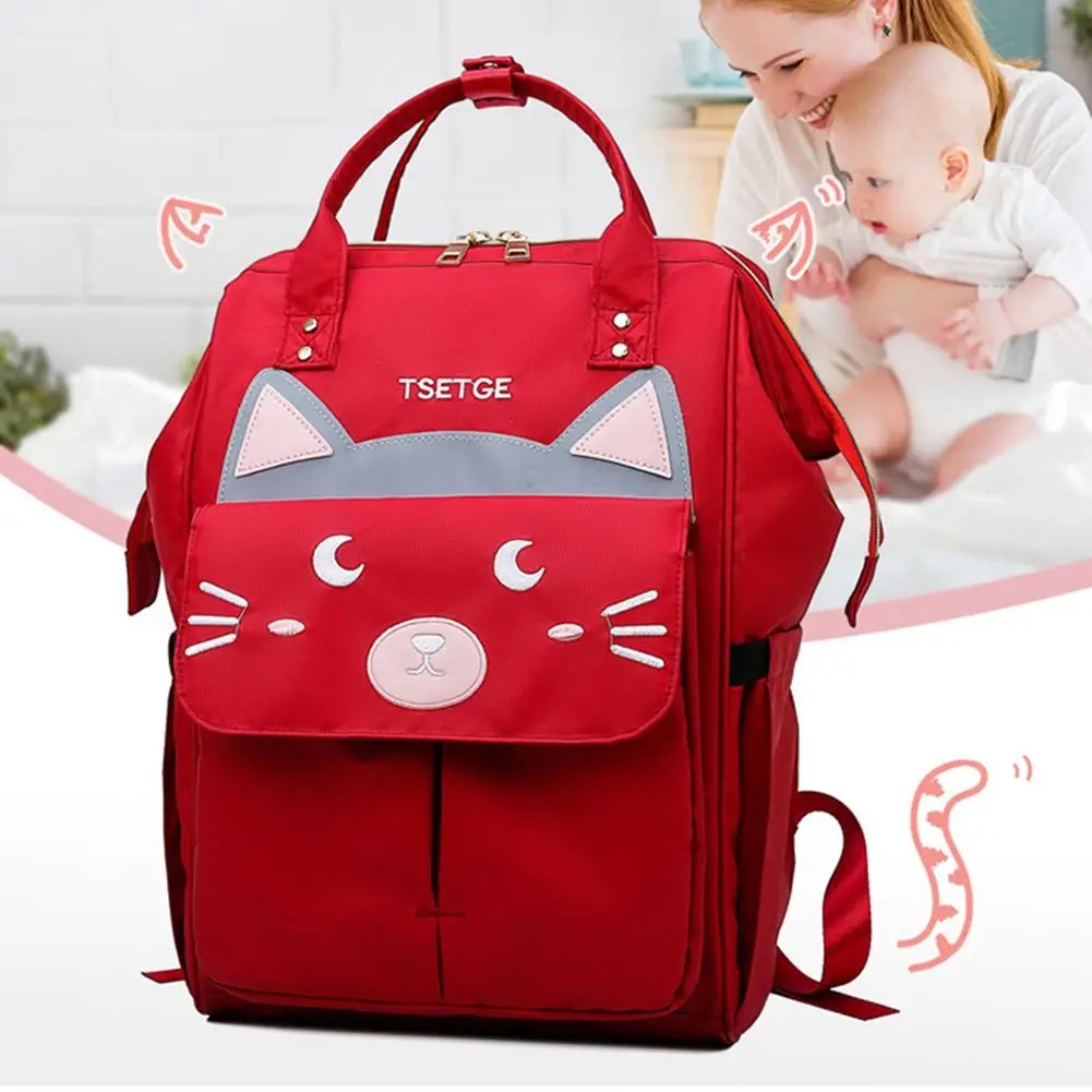 4 стиля милые кошачьи ушки Мумия Материнство детский подгузник памперс сумка большая емкость многофункциональный рюкзак для мам сумка