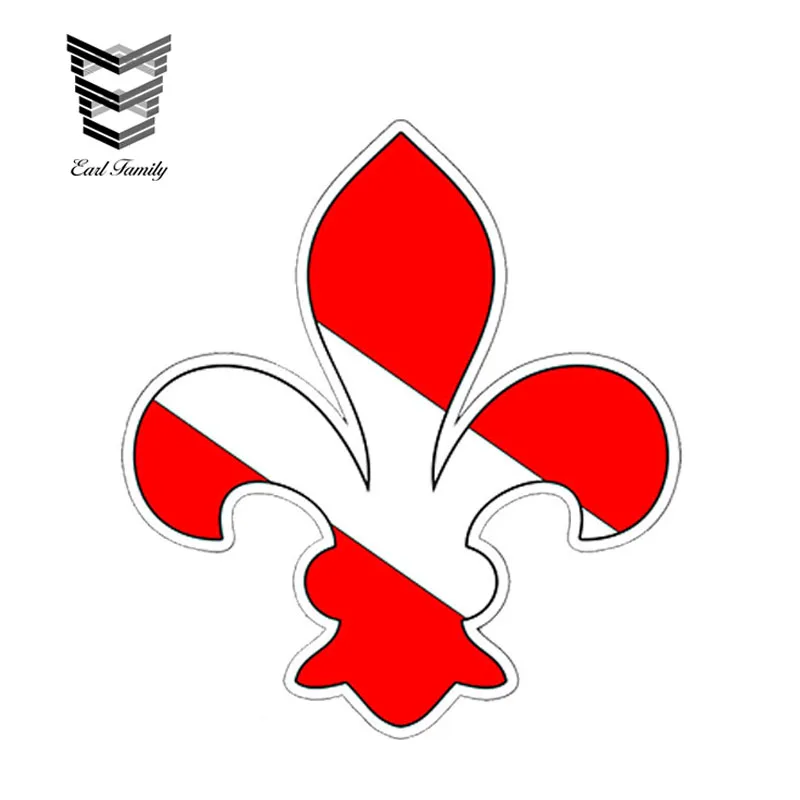 EARLFAMILY 13cm x 11.4cm Car Styling Louisiana Fleur De Lis LA Scuba Dive  Sticker Decal LSU Diver Diving Car Truck Car Sticker|Car Stickers| -  AliExpress